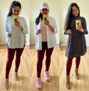 What To Wear With Maroon Leggings?