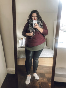 How To Style Faux Leather Leggings Plus Size?