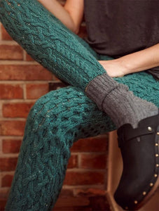 How To Wear Cable Knit Leggings?