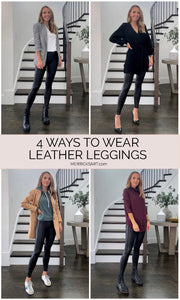 What To Wear With Black Leather Leggings?