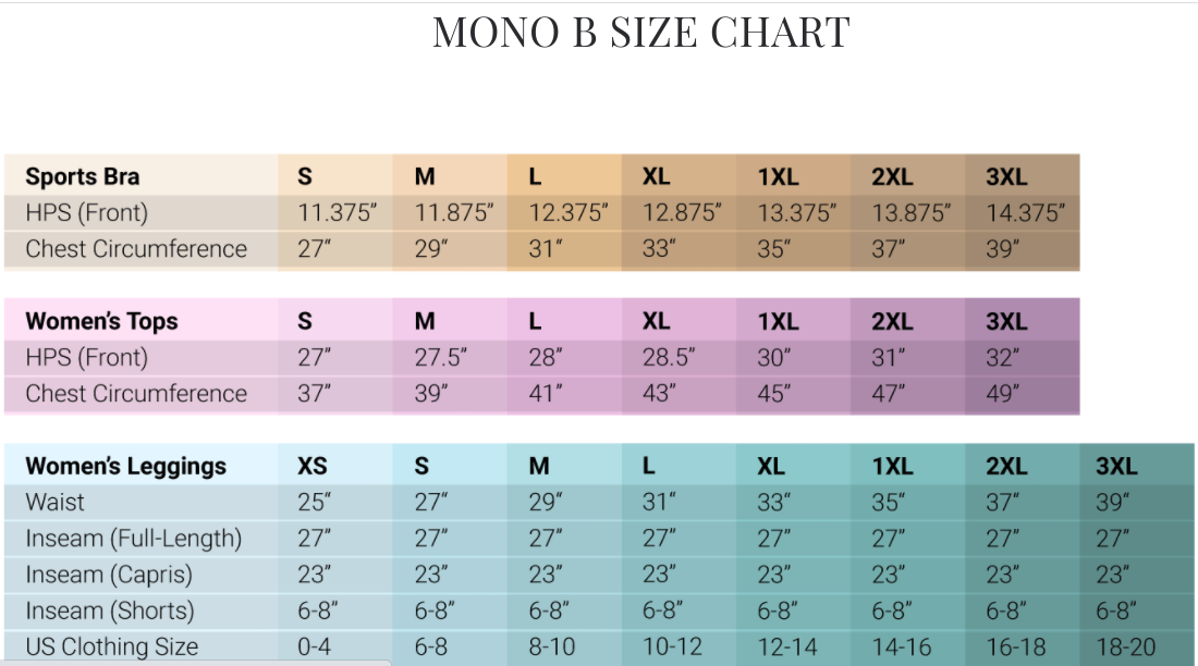 Size Chart - Softline –